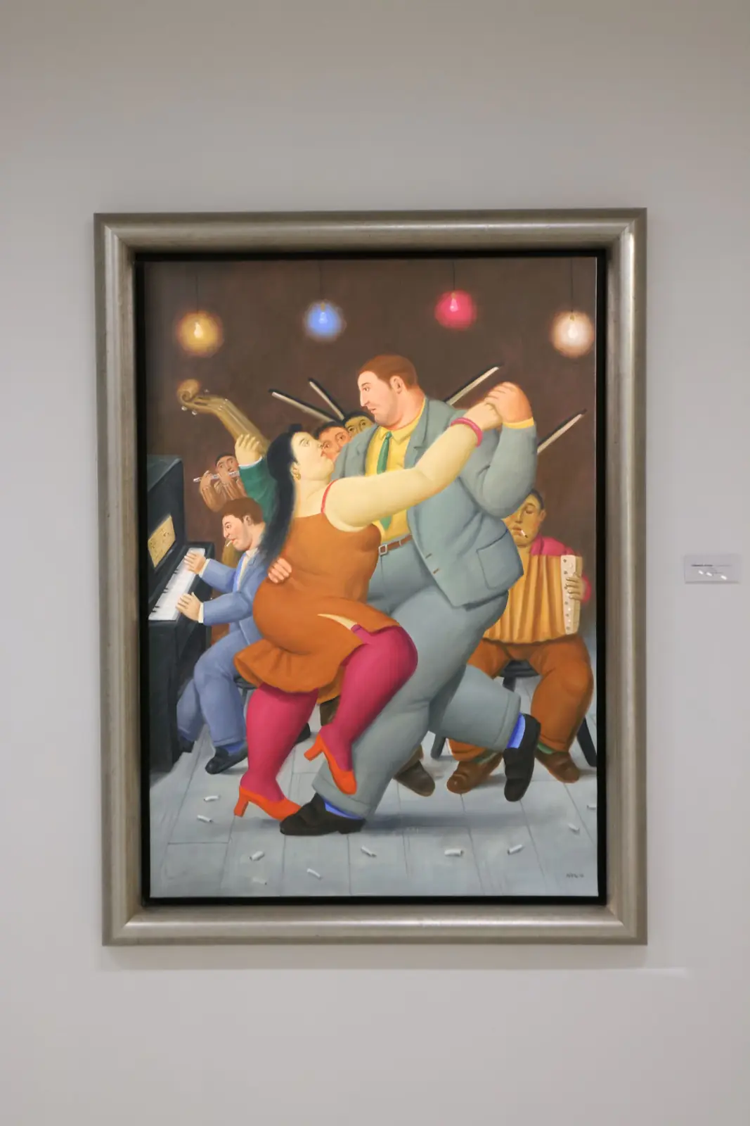 Fernando Botero painting of musicians exhibited in Botero & Music.