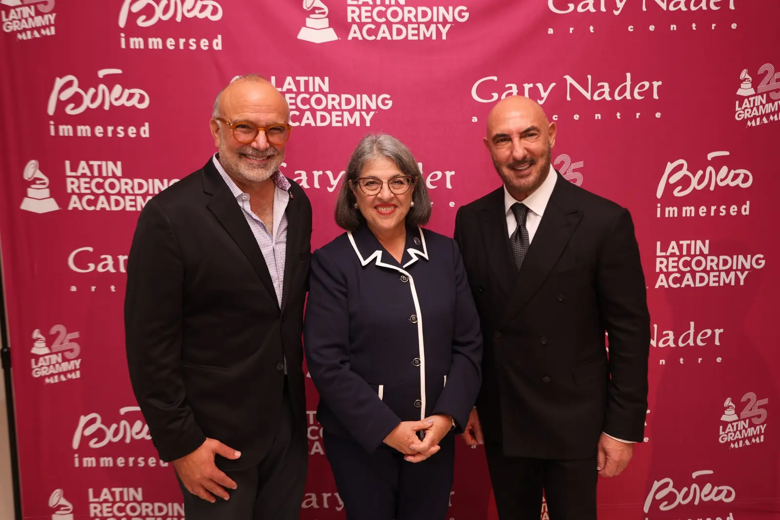 Manuel Abud, Daniella Levine Cava and Gary Nader at the Botero & Music opening.