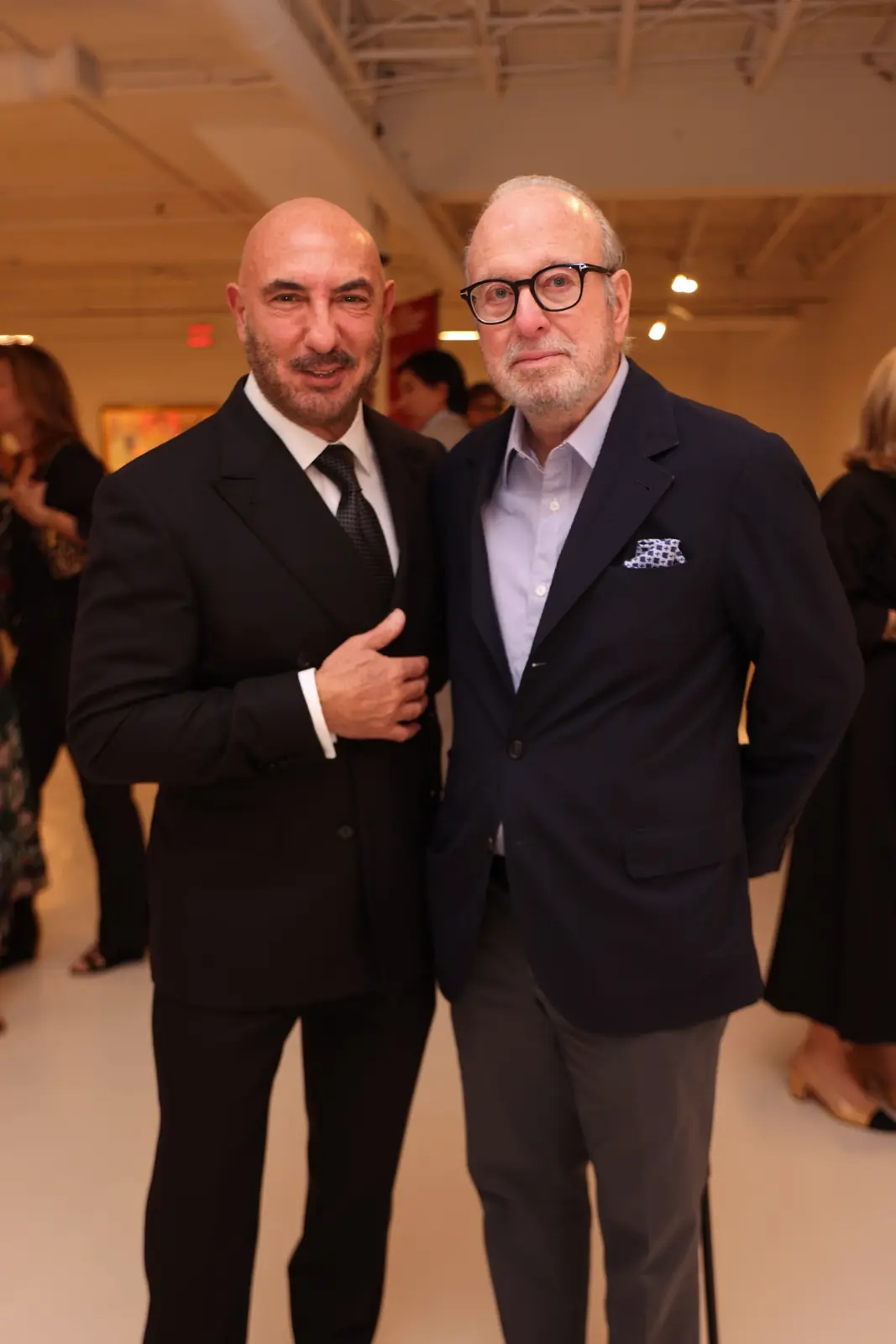 Paul Cejas and Gary Nader at the Botero & Music opening.