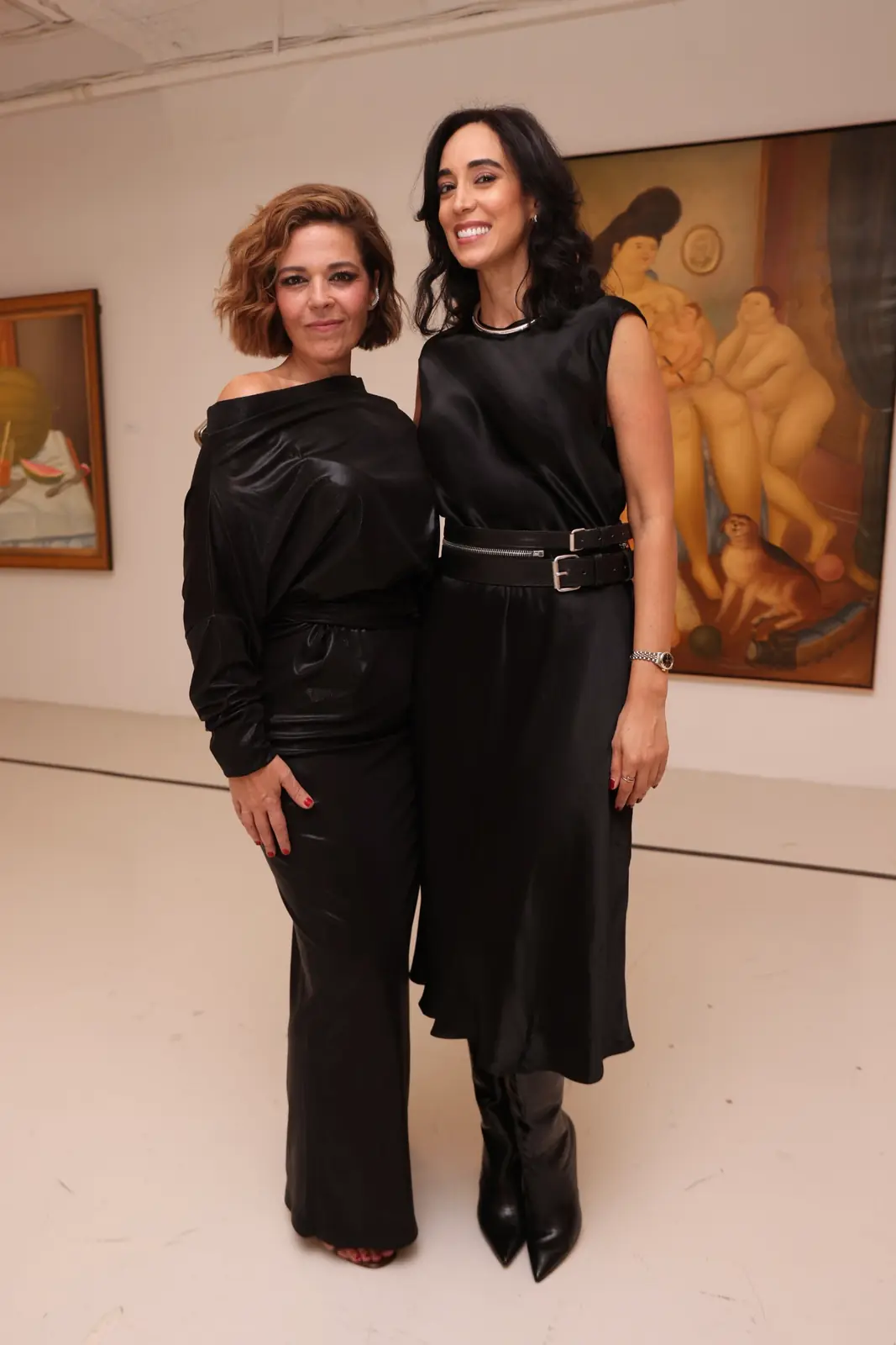 María Carolina Alonso and Nella Daes at The Latin GRAMMY Collection opening.